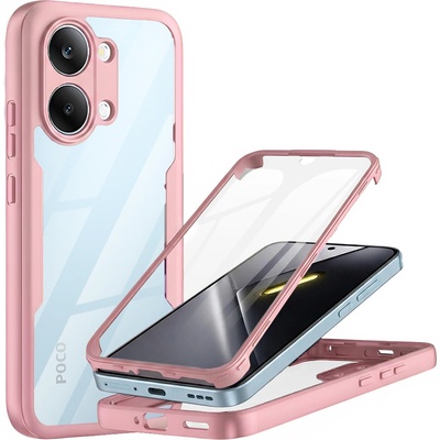 Techsuit Калъф за Xiaomi Poco X8 Pro Max - ColorVerse 360 Series + протектор - Techsuit - Розов