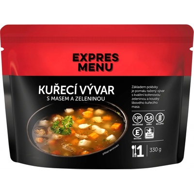 Expres Menu Kuřecí vývar s masem a zeleninou 330 g – Zboží Dáma