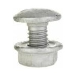 Baks Mushroom bolt + barbed collar cap (set) galvanized platted type SGKF M6X12 651441 /100pcs. /