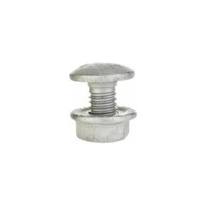Baks Mushroom bolt + barbed collar cap (set) galvanized platted type SGKF M6X12 651441 /100pcs. /