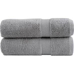 vidaXL Премиум кърпи за ръце SOLUND 2 бр. сиви 50x100 см 600 г/м2 (137305)