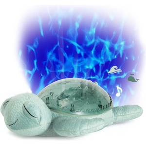 Cloud b Нощна лампа-проектор с мелодии и подводни прожекции Cloud B - Tranquil Turtle, Green (9001-GR) - ozone