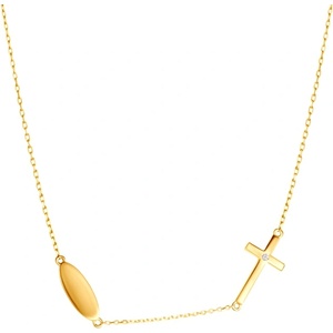 SAVICKI Колие SAVICKI Cross: злато. диаманти