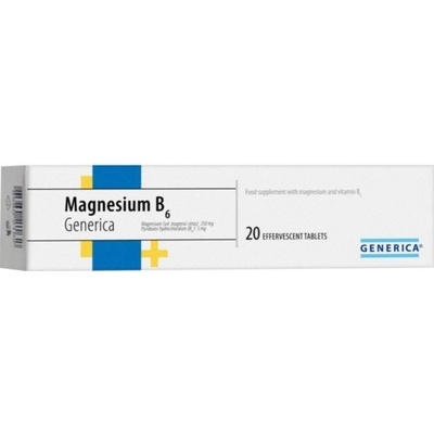 Generica Magnesium 250 mg + B6 20 tabliet eff