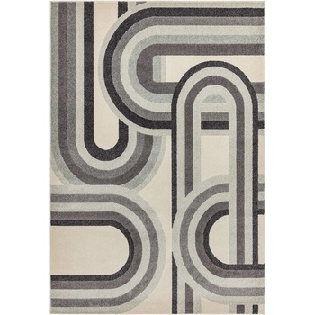 Asiatic Carpets Сиво-бежов килим 80x150 cm Nova Retro Grey - Asiatic Carpets (NOVA080150NV29)