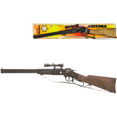 Puška dětská na kapsle kapslovka Arizona 64 cm 8 na kartě