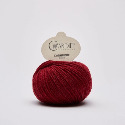 CASHMERE CLASSIC Cardiff Cashmere Farby CASHMERE: 628 vínová