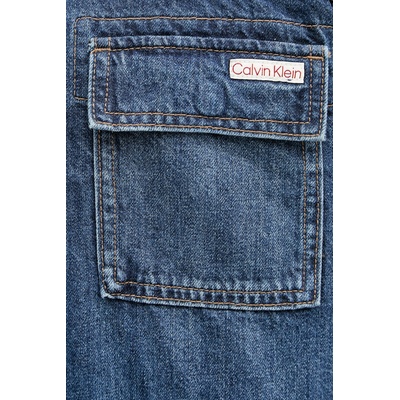 Calvin Klein риза мъжка от деним (LV04RF904G)