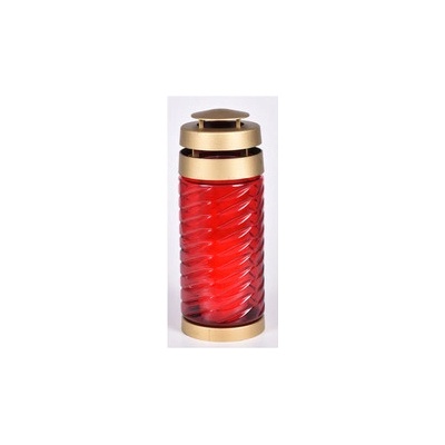 Lampa hřbitovní GLASS LANTERN skleněná 190g d9x25cm