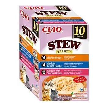 Chúru Cat BOX Stew Chicken & Chicken Tuna & Chicken Salmon 10 x 40 g