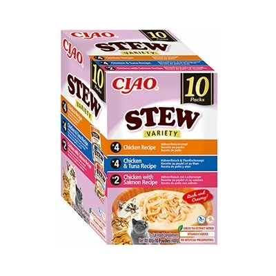 Chúru Cat BOX Stew Chicken & Chicken Tuna & Chicken Salmon 10 x 40 g