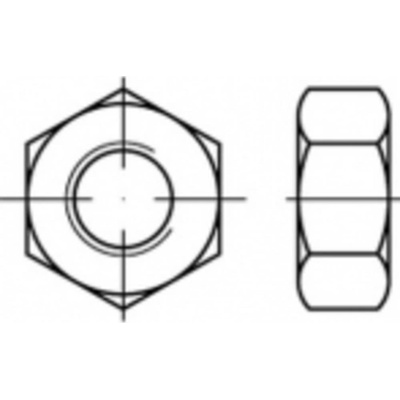 TOOLCRAFT TO-5435529 šesťhranné matice M18 ocel glavanizované zinkom 100 ks
