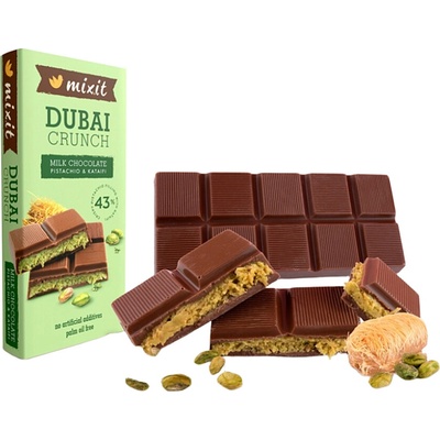 Mixit Dubajská čokoláda s pistáciovou náplní 70 g