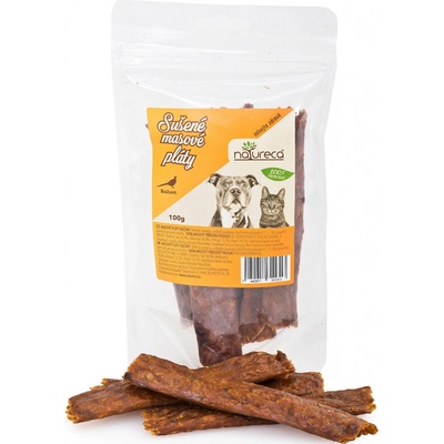 Natureca pochoutka Masové pláty-Bažant, 100%maso 100 g