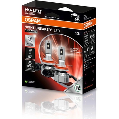 OSRAM Night Breaker LED SMART H9 12V 21W 6000K (64213DWNBSM-2HB) – 2ks, Ecopack