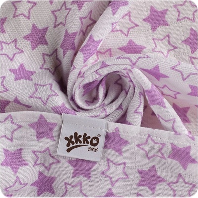 Kikko Bambusová osuška XKKO BMB 90x100 Little Stars Lilac