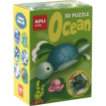 APLI Комплект 3D пъзели Apli Kids - Ocean, костенурка, октопод и водорасло (19953)