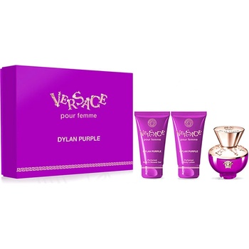 Versace Dylan Purple Подаръчен комплект, Парфюмна вода 50ml + Душ гел 50ml + Мляко за тяло 50ml, Жени