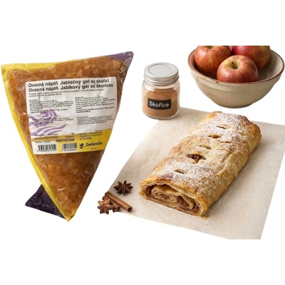 Zeelandia Ovocná Náplň Jablečný gel se skořicí 1 kg