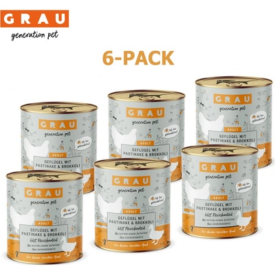 Grau Adult Kura s paštrnákom & brokolicou 6 x 800 g