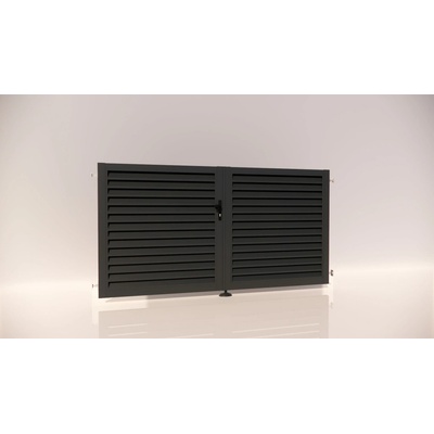 Hliníková dvojkrídlová brána PORTO rôznych veľkostí a farieb