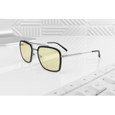 GUNNAR Компютърни очила GUNNAR Baron Silver - Amber (GUN-BAR-05001)