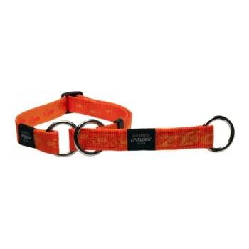 Rogz Alpinist Web Half-Check Collar Large - Нашийник тип душач за кучета 20мм/-34-56 см. оранжев