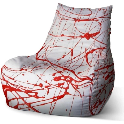 Sablio sedací vak Bean Krvavé cákance 60 x 70 x 70 cm