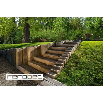 FEROBET Staré Dřevo Palisáda TRÁM 75 - 24*15*74,5 - Natur reliéfní