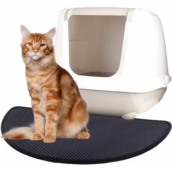 Flamingo Matz Podložka před kočičí toaletu Černá 65 x 40 cm