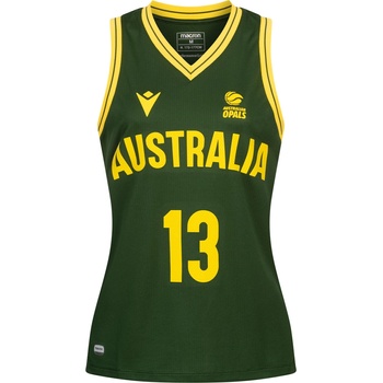 macron Дамска фланелка Australia Basketball macron #13 MAGBEGOR Women Jersey