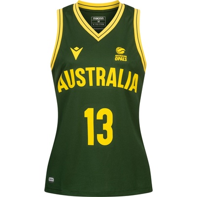 macron Дамска фланелка Australia Basketball macron #13 MAGBEGOR Women Jersey