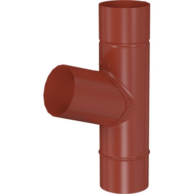 Bryza STAL T-rúra 90 / 90 / 90 mm tehlovo červená