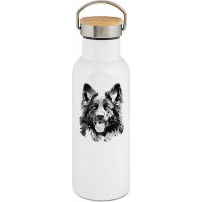 123TRIKO termoska Chodský pes, černý tisk 500 ml