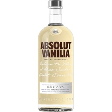 Absolut Vanília 38% 1 l (čistá fľaša)