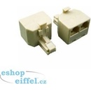 DATACOM Rozdvojka UTP CAT5E 3xRJ45 8p8c-1M/2F