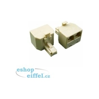 DATACOM Rozdvojka UTP CAT5E 3xRJ45 8p8c-1M/2F