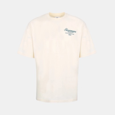 Slazenger Тениска Slazenger Men's Slaz Tennis Oversized T-Shirt - White
