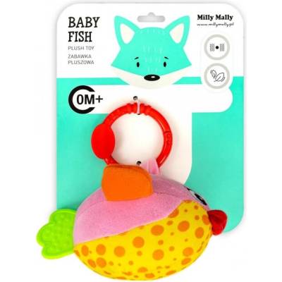 Milly Mally Závesná plyšová rybka Baby fish ružová - 1 kus