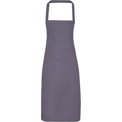 Premier Workwear Zástera s trakmi z biobavlny (bez vrecka) PR102 Dark Grey Pantone 431 60 x 87 cm