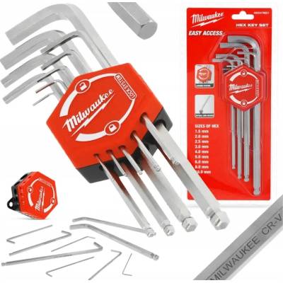 Milwaukee Nástrčné kľúče HEX 1,5 ÷ 10 mm. Sada 9 kusov 4932478621