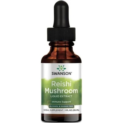 Reishi Mushroom Liquid Extract, 29.6 ml, Swanson (SW1177)