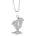 Silenti Jewelry Сребърно колие "Крачета