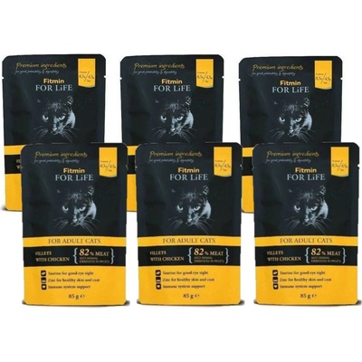 Fitmin Cat For Life Adult Chicken 6 x 85 g