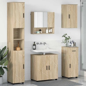 vidaXL Комплект мебели за баня 5 бр. Дъб сонома 61 x 35 x 64 см (3392995)