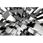 DIMEX ART Флизелинов фототапет динамичен метален блок 375 x 250 см