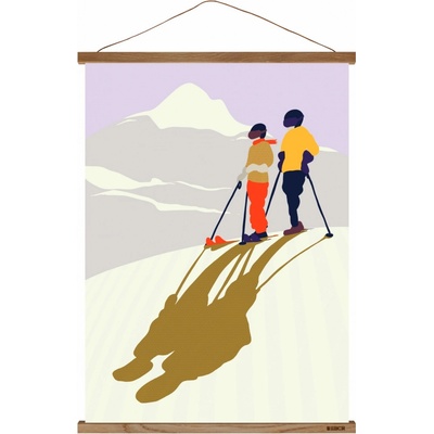 Art print - Mezi nebem a zemí - A3 dubová lišta