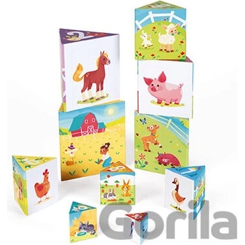 Janod Skladacia pyramída Život na farme