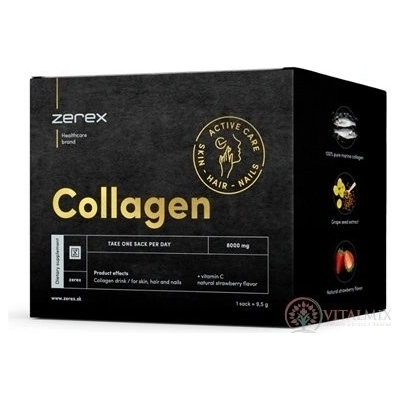 Zerex Collagen 8000 mg prášok na prípravu nápoja vo vrecúškach 15 ks