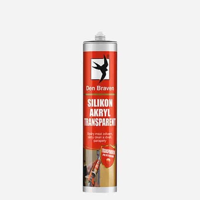 DEN BRAVEN silikon akrylový tmel 280ml biely